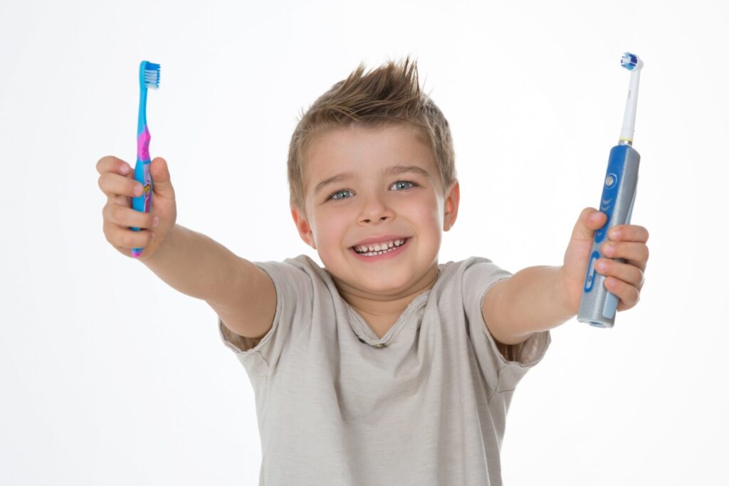kid-sized toothbrush